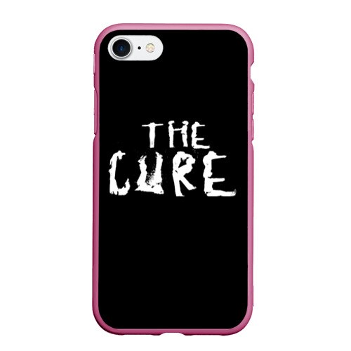 Чехол для iPhone 7/8 матовый с принтом The Cure, вид спереди #2