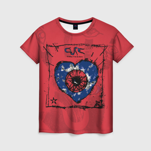 Женская футболка 3D с принтом The Cure, вид спереди #2