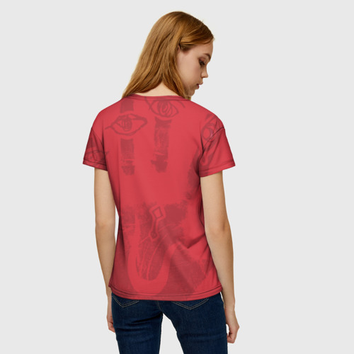 Женская футболка 3D с принтом The Cure, вид сзади #2