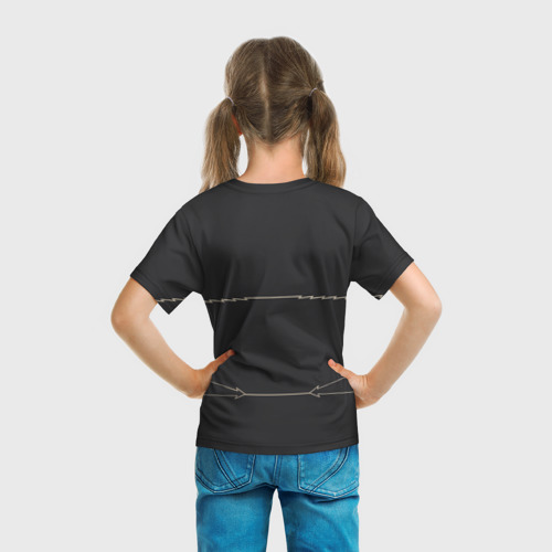 Детская футболка 3D с принтом Led Zeppelin, вид сзади #2