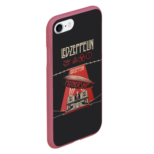 Чехол для iPhone 7/8 матовый с принтом Led Zeppelin, вид сбоку #3
