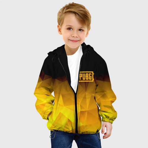 Детская куртка 3D с принтом PUBG abstract абстракция, фото на моделе #1