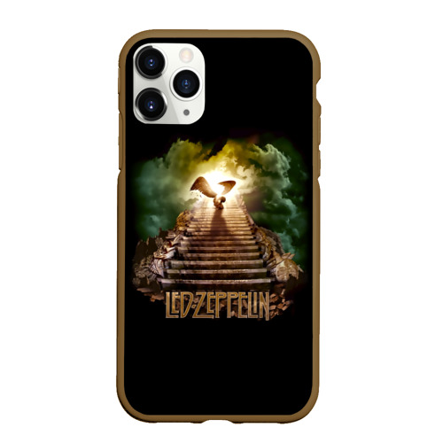 Чехол для iPhone 11 Pro матовый с принтом Led Zeppelin, вид спереди #2