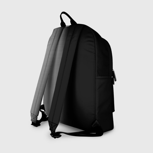 Рюкзак 3D с принтом BmW m black grey БМВ, вид сзади #1