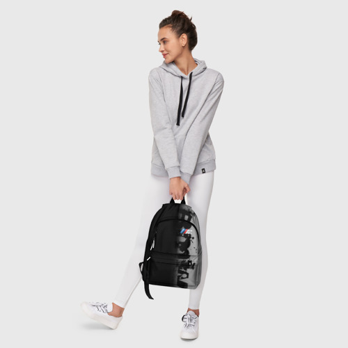 Рюкзак 3D с принтом BmW m black grey БМВ, фото #6