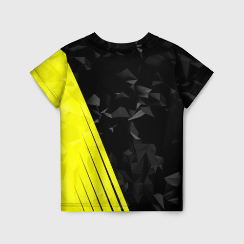Детская футболка 3D с принтом FC Borussia 2018 Abstract, вид сзади #1