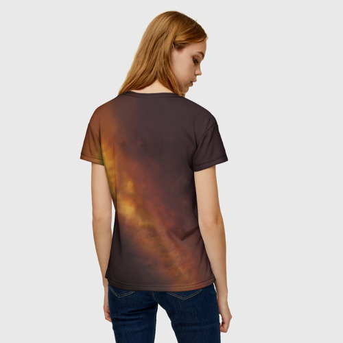 Женская футболка 3D с принтом Led Zeppelin, вид сзади #2