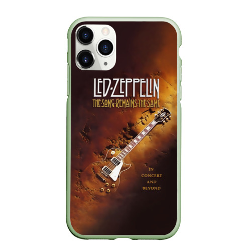 Чехол для iPhone 11 Pro матовый с принтом Led Zeppelin, вид спереди #2