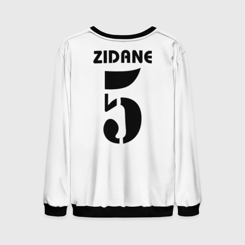 Мужской свитшот 3D с принтом Zidane ретро, вид сзади #1