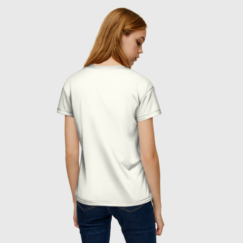 Женская футболка 3D с принтом Ленин, вид сзади #2