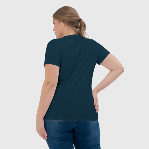 Женская футболка 3D с принтом Фара, вид сзади #2