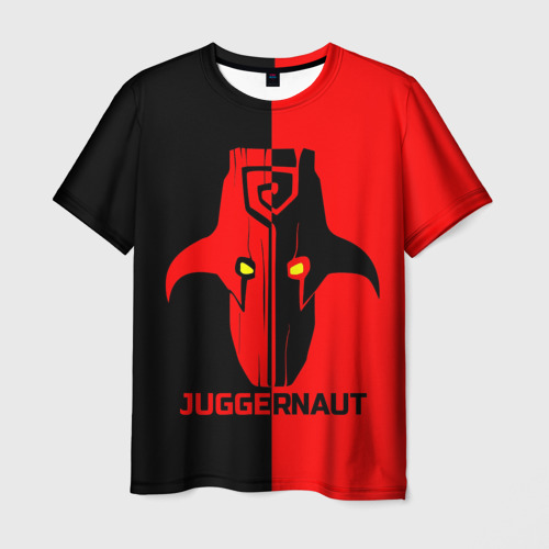 Мужская 3D футболка с принтом Juggernaut, вид спереди #2