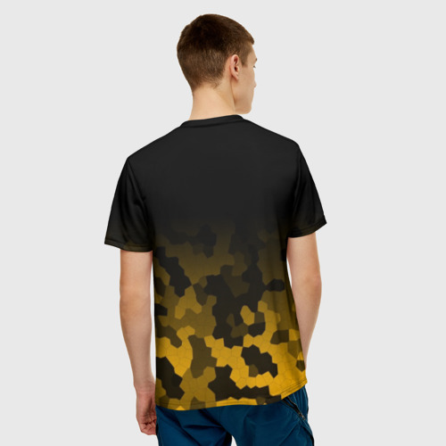 Мужская 3D футболка с принтом PUBG | ПАБГ, вид сзади #2