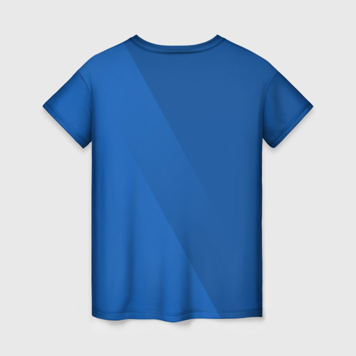 Женская футболка 3D с принтом Chelsea  2018 Элитная форма, вид сзади #1