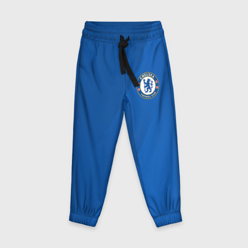 Детские брюки 3D с принтом Chelsea  2018 Элитная форма, вид спереди #2