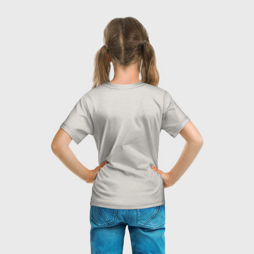 Детская футболка 3D с принтом Лабрадорарт, вид сзади #2