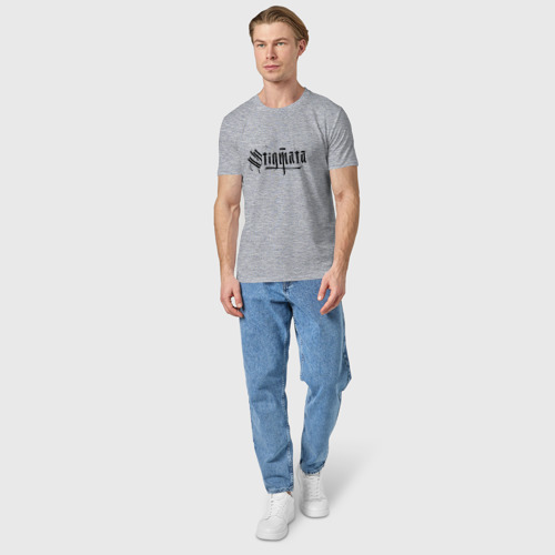 Мужская футболка хлопок с принтом Stigmata, вид сбоку #3