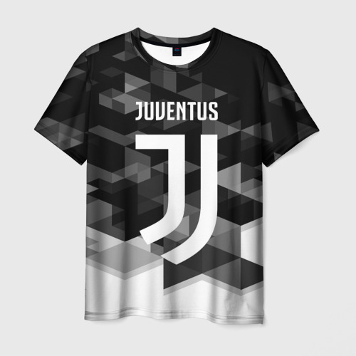 Мужская футболка 3D с принтом Juventus 2018 Geometry Sport, вид спереди #2