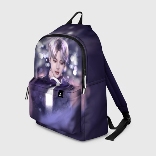 Рюкзак 3D с принтом BTSJimin, вид спереди #2