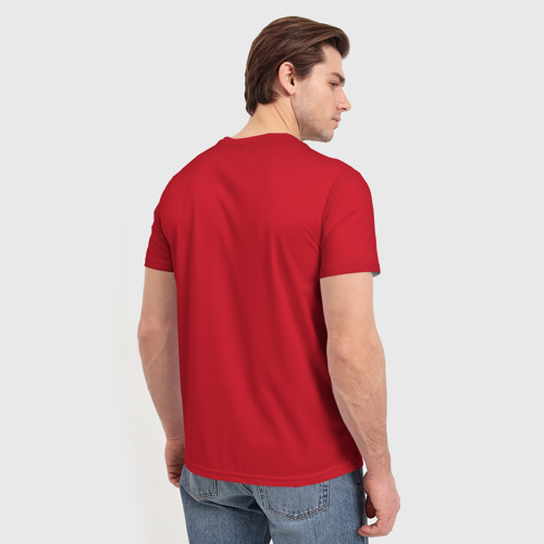Мужская футболка 3D с принтом Испания, форма, вид сзади #2