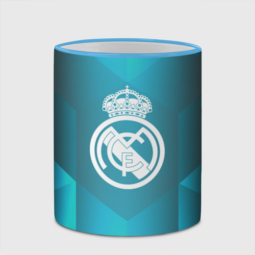 Кружка с полной запечаткой с принтом Real Madrid Geometry Sport, фото #4