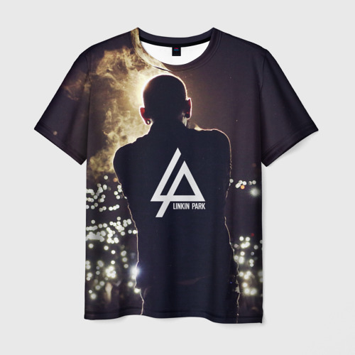 Мужская футболка 3D с принтом Linkin Park, вид спереди #2