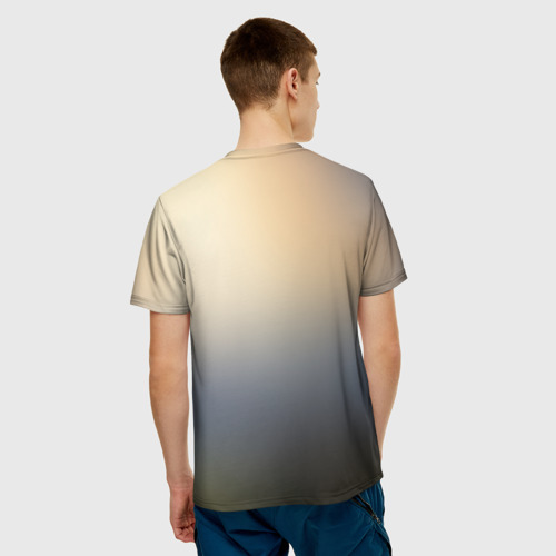 Мужская 3D футболка с принтом Линк, вид сзади #2