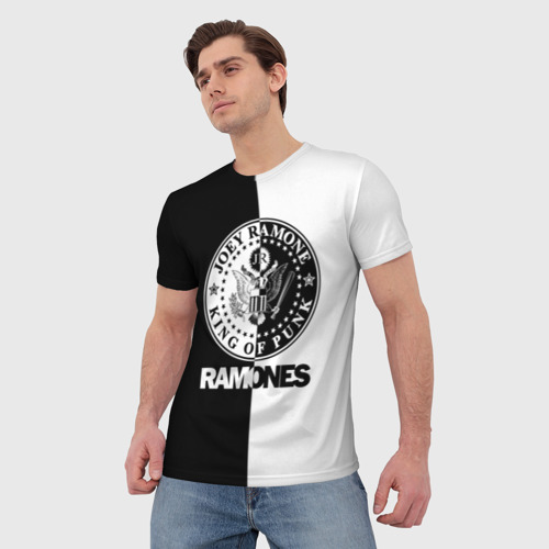 Мужская футболка 3D с принтом Ramones, фото на моделе #1