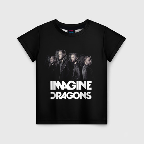 Детская футболка 3D с принтом Группа Imagine Dragons, вид спереди #2