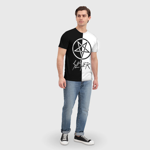 Мужская футболка 3D с принтом Slayer, вид сбоку #3
