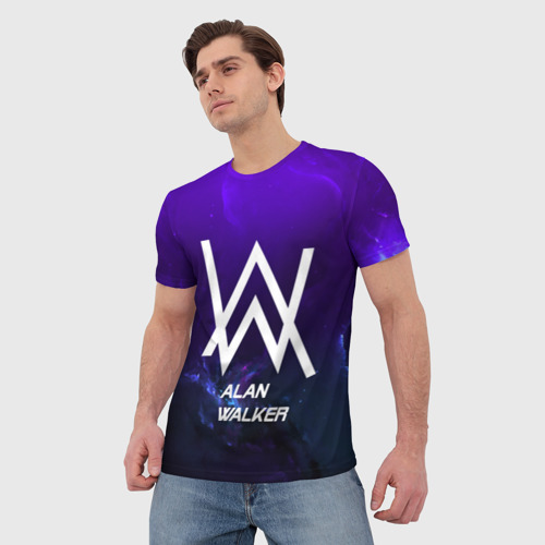 Мужская футболка 3D с принтом Alan Walker SPACE COLLECTION, фото на моделе #1