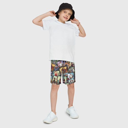 Детские спортивные шорты 3D с принтом GTA, фото на моделе #1