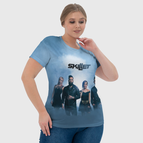 Женская футболка 3D с принтом Skillet, фото #4