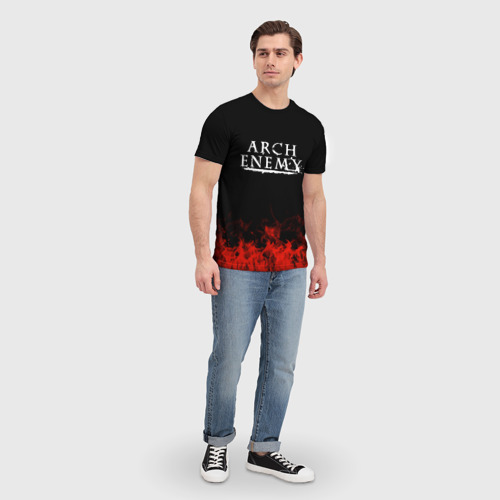 Мужская футболка 3D с принтом Arch Enemy, вид сбоку #3