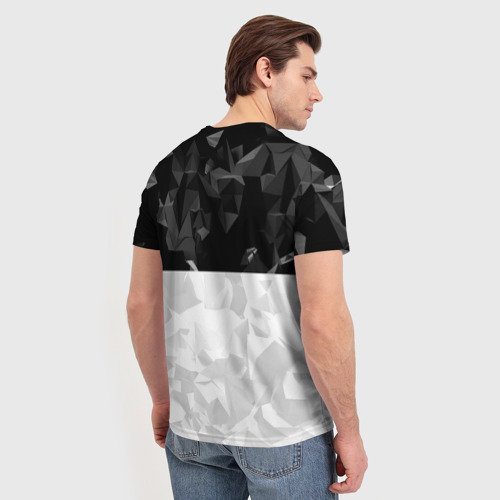 Мужская футболка 3D с принтом МАНЧЕСТЕР ЮНАЙТЕД | FCMU | MANCHESTER UNITED, вид сзади #2