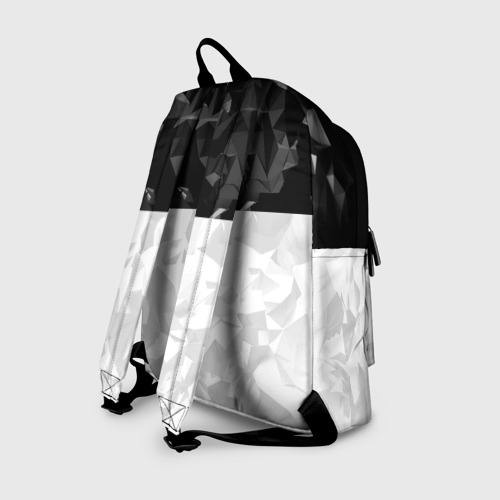 Рюкзак 3D с принтом CS GO black white geometry, вид сзади #1