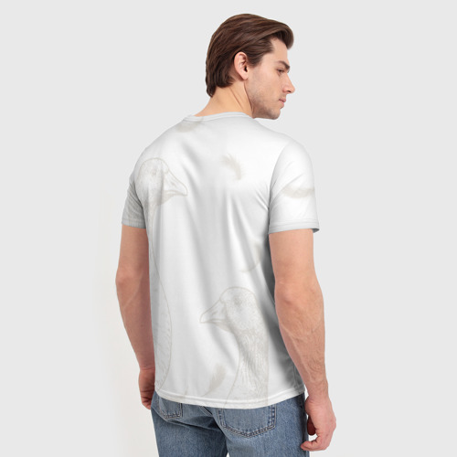 Мужская 3D футболка с принтом GUSSI ga-ga-ga, вид сзади #2
