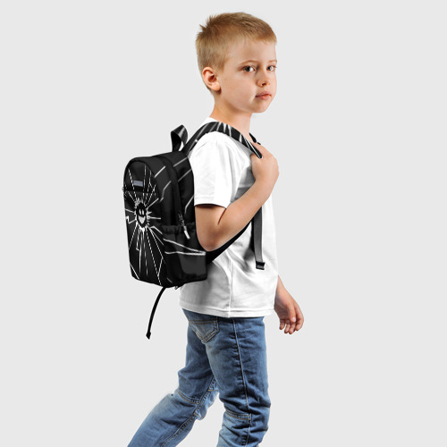 Детский рюкзак 3D с принтом Черное Зеркало, вид сзади #1
