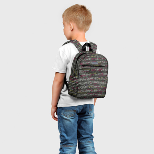 Детский рюкзак 3D с принтом Programming , Программирование, фото на моделе #1