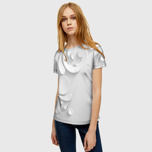 Женская 3D футболка с принтом Нежность и страсть, фото на моделе #1