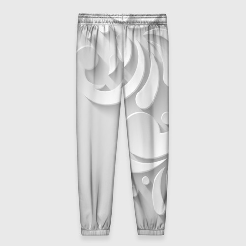 Женские брюки 3D с принтом Нежность и страсть, вид сзади #1