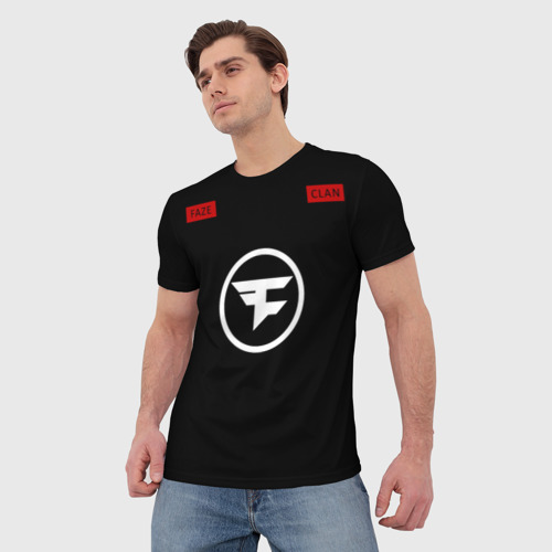 Мужская футболка 3D с принтом Cs:go - FaZe Clan 2018, фото на моделе #1
