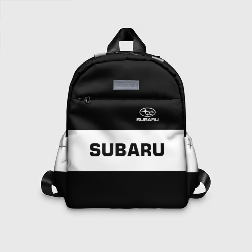 Детский рюкзак 3D с принтом SUBARU | СУБАРУ, вид спереди #2