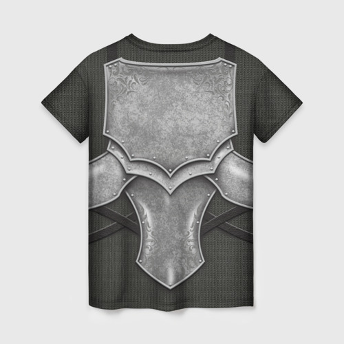 Женская футболка 3D с принтом Рыцарь, вид сзади #1