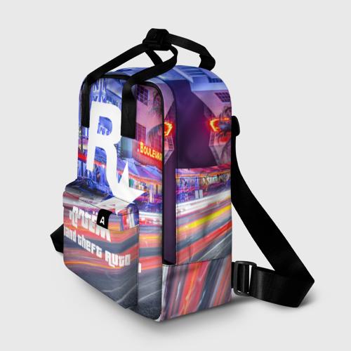 Женский рюкзак 3D с принтом Артём в стиле GTA, фото на моделе #1