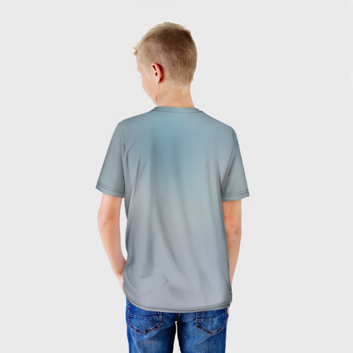 Детская 3D футболка с принтом Miku множество, вид сзади #2