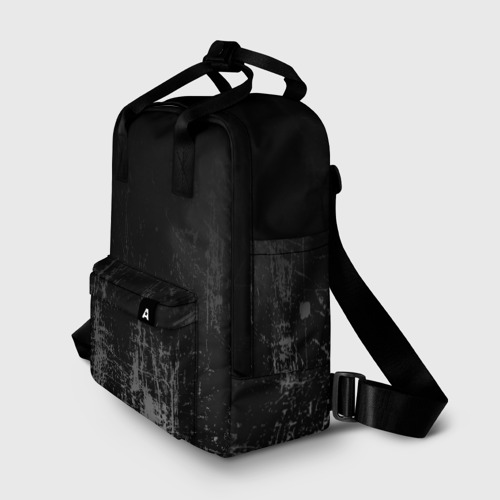 Женский рюкзак 3D с принтом Black Grunge, фото на моделе #1