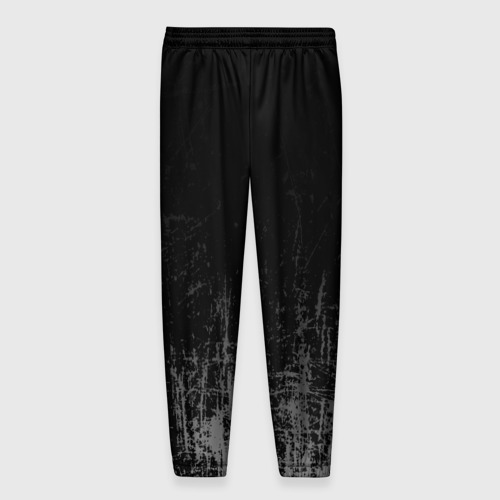 Мужские брюки 3D с принтом Black Grunge, вид сзади #1