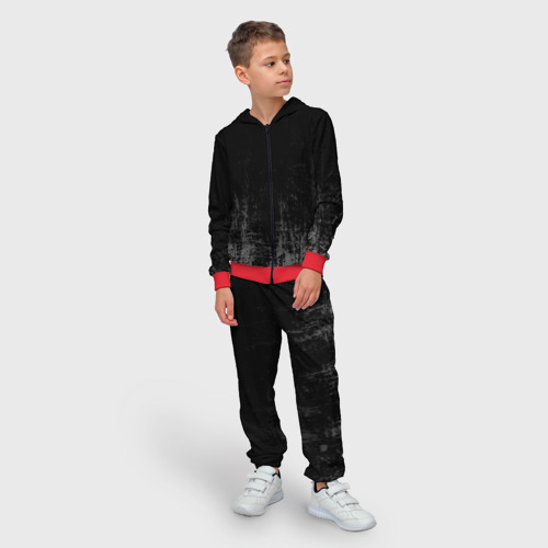 Детский 3D костюм с принтом Black Grunge, фото на моделе #1