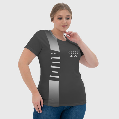 Женская футболка 3D с принтом AUDI SPORT, фото #4